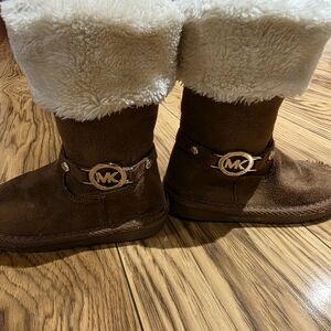Michael Kors Brown Fur-Lined Boots